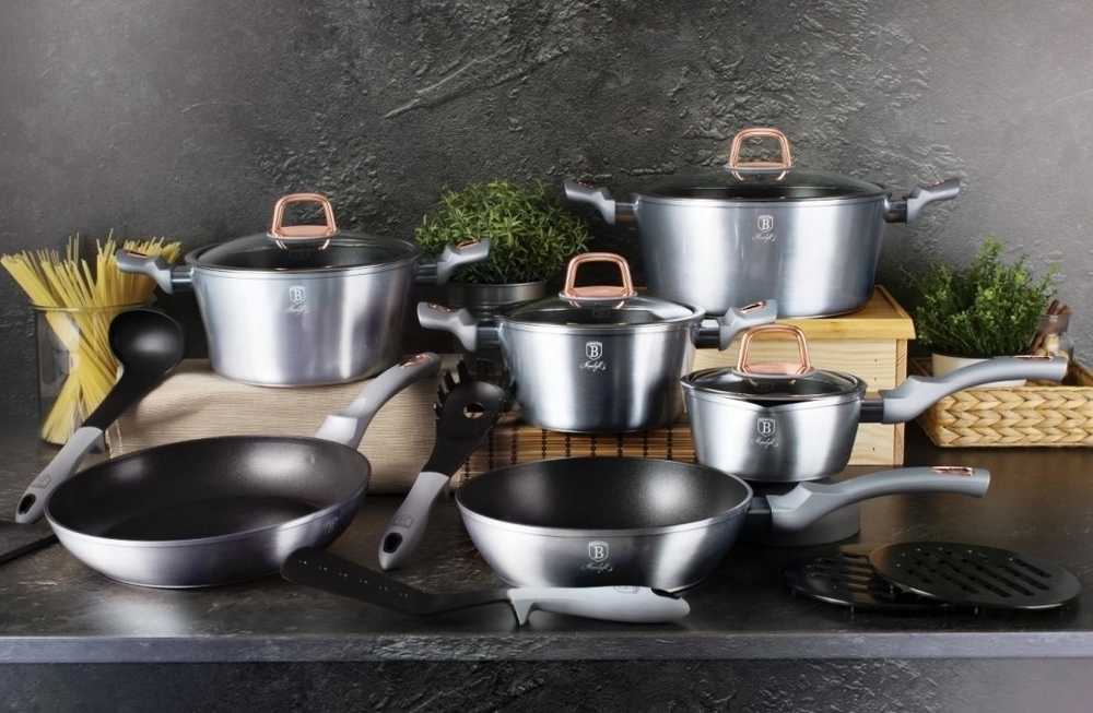 Berlingerhaus Sada nádobí s titanovým povrchem 10 ks Moonlight Edition