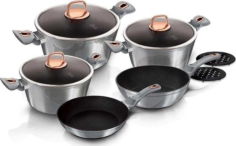 Berlingerhaus Sada nádobí s titanovým povrchem 10 ks Moonlight Edition