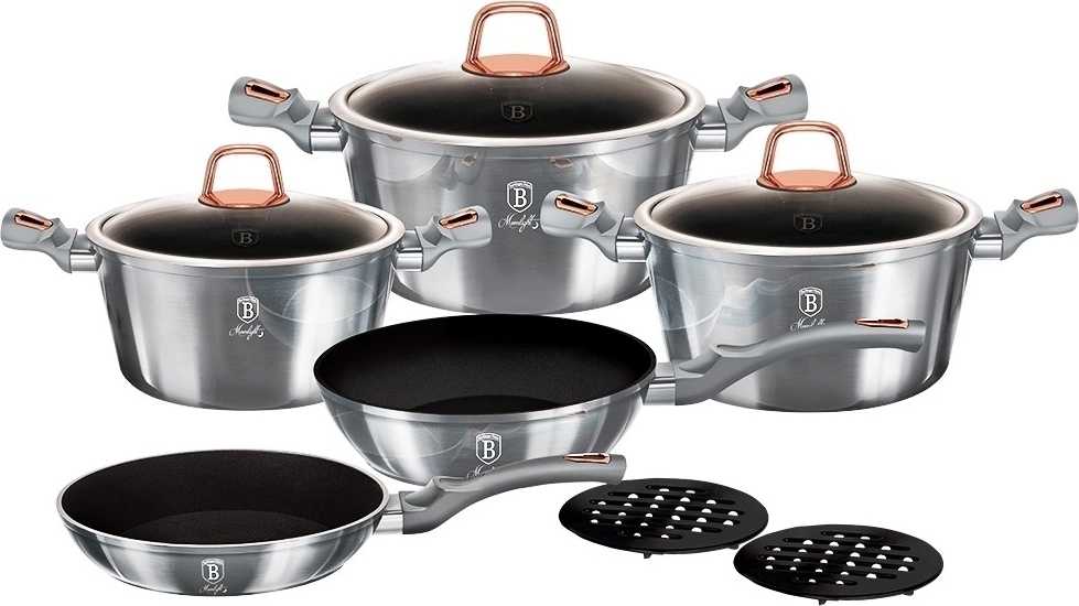 Berlingerhaus Sada nádobí s titanovým povrchem 10 ks Moonlight Edition