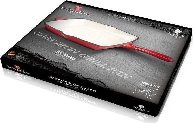 Berlingerhaus Pánev grilovací litinová se smaltovaným povrchem 26 cm Strong Mold Seria