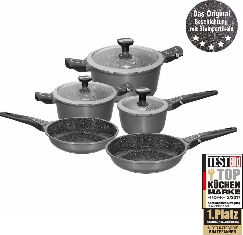 Stoneline Sada nádobí s mramorovým povrchem  IMAGINATION 8 ks 