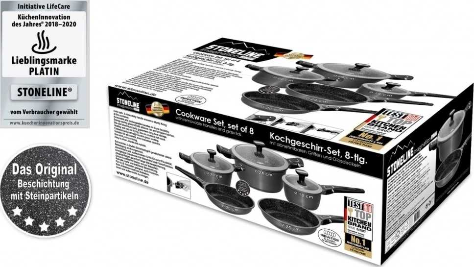 Stoneline Sada nádobí s mramorovým povrchem  IMAGINATION 8 ks 