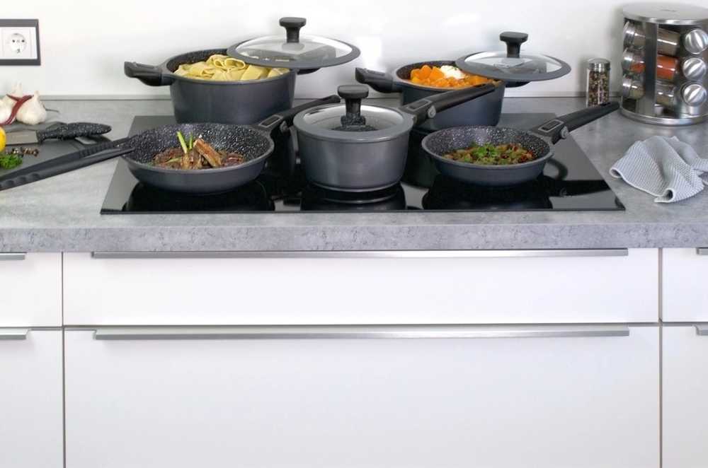 Stoneline Sada nádobí s mramorovým povrchem  IMAGINATION 8 ks 