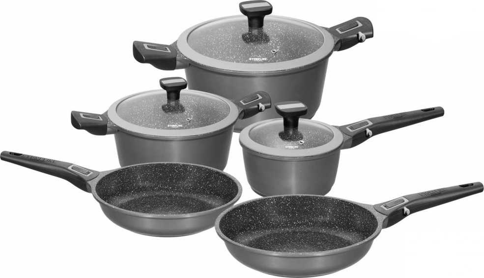 Stoneline Sada nádobí s mramorovým povrchem  IMAGINATION 8 ks 