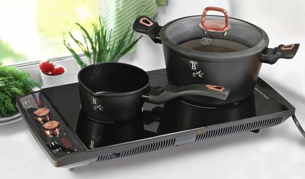 Berlingerhaus Indukční vařič dvouplotýnkový 1600W Black Rose Collection