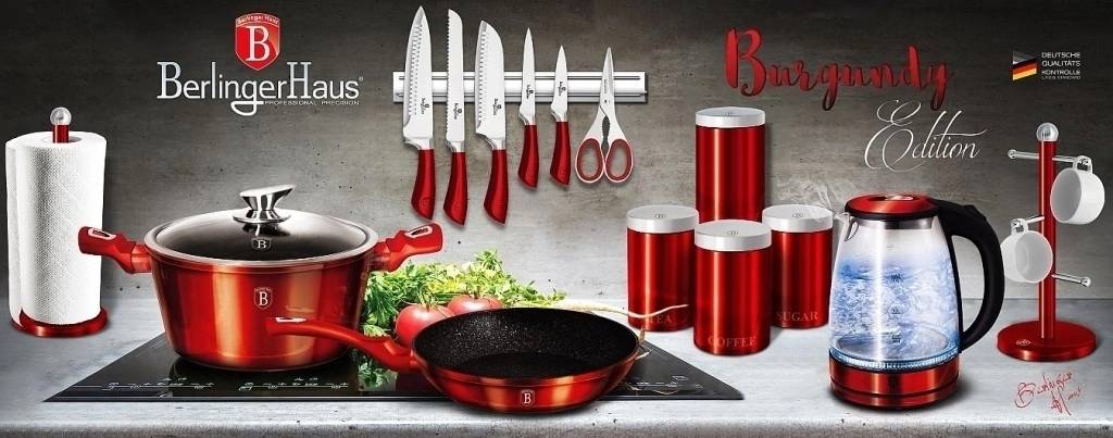 Berlingerhaus Pečící plech s titanovým povrchem Burgundy Metallic Line 40x28,5cm 