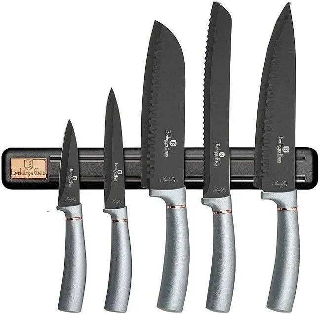 Berlingerhaus Sada nožů s magnetickým držákem 6 ks Moonlight Edition 