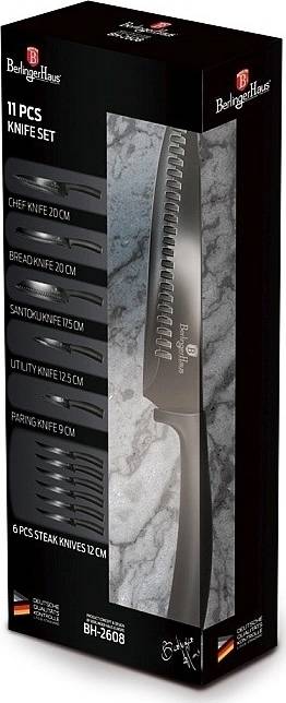 Berlingerhaus Sada nožů s nepřilnavým povrchem 11 ks Royal Black Collection 