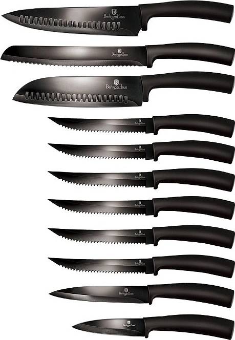 Berlingerhaus Sada nožů s nepřilnavým povrchem 11 ks Royal Black Collection 