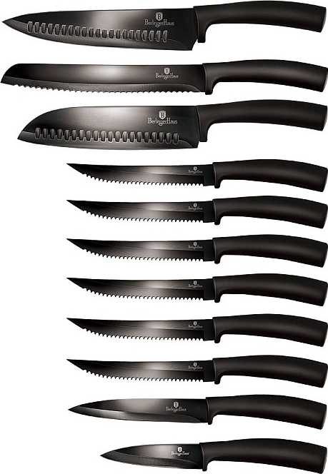 Berlingerhaus Sada nožů s nepřilnavým povrchem 11 ks Royal Black Collection 