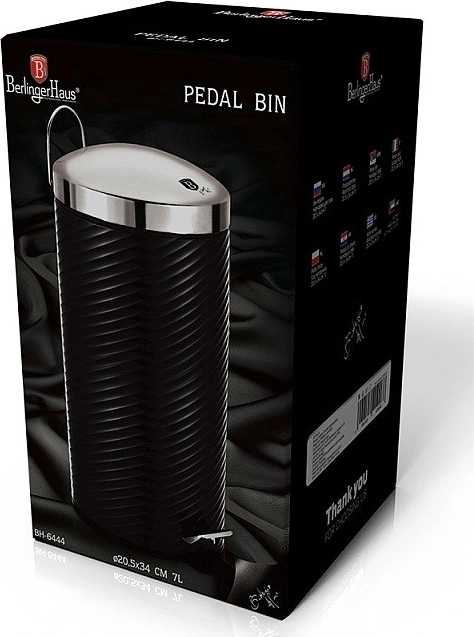 Berlingerhaus Koš odpadkový nerez 7 l Royal Black Collection 