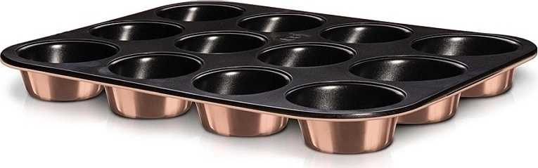 Berlingerhaus Forma na muffiny s nepřilnavým povrchem 12 ks Rosegold Metallic Line
