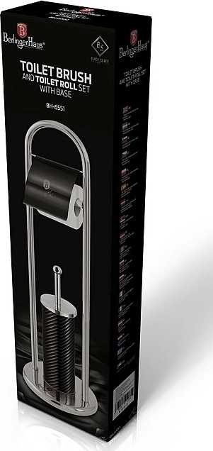 Berlingerhaus WC sada nerez Royal Black Collection 80 cm 