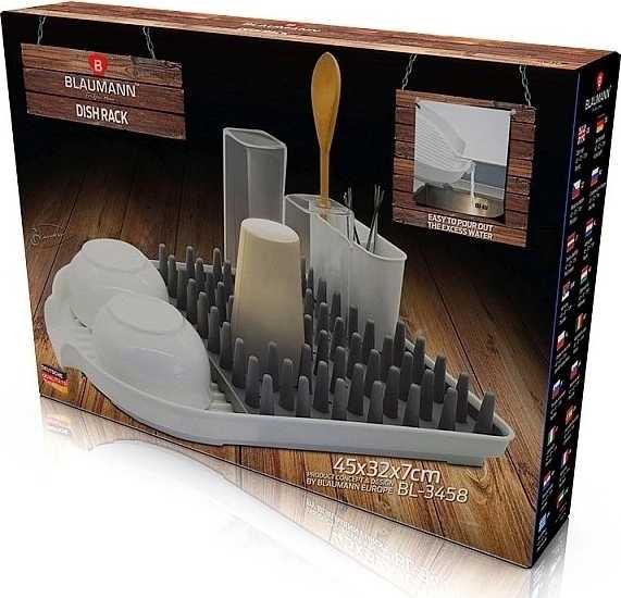 Blaumann Odkapávač na nádobí s držákem na příbory plast/silikon