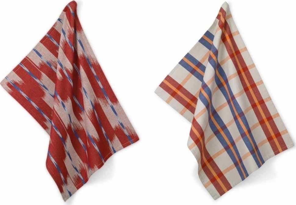 Kela Utěrka na nádobí ETHNO sada červená 2 ks 100% bavlna, 50x70cm 