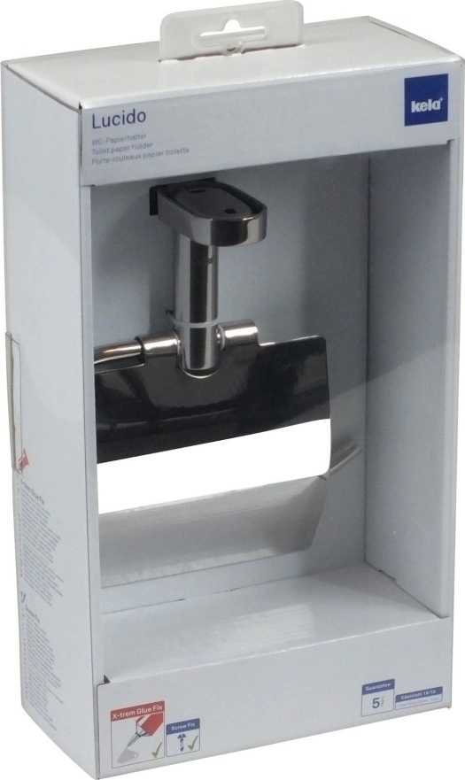 Kela Držák WC papíru LUCIDO ušlechtilá ocel 14,5x15,5cm 