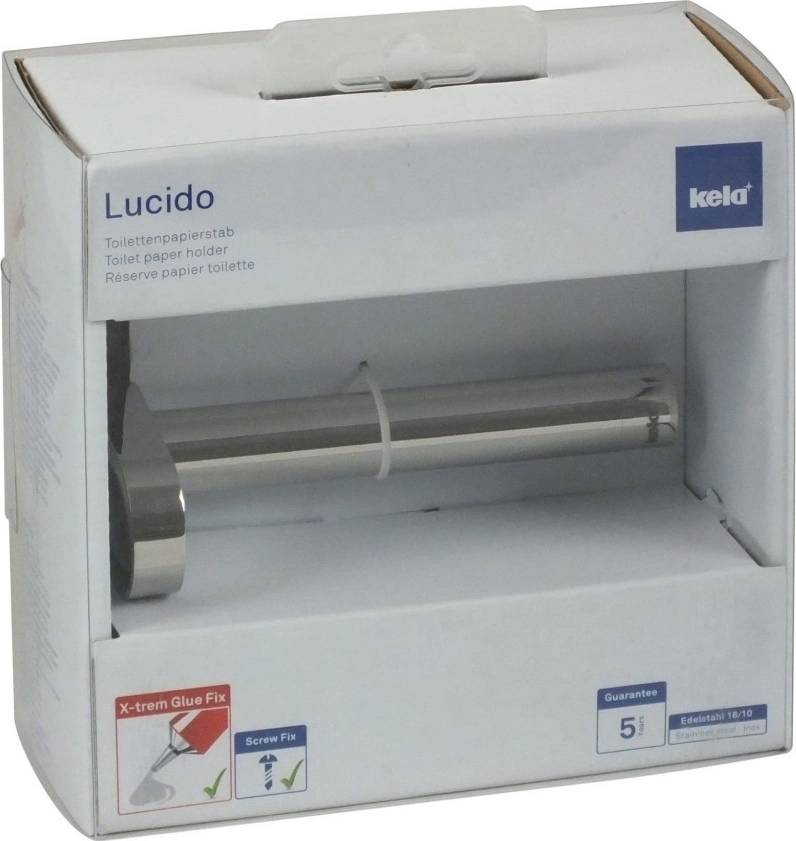 Kela Držák WC papíru LUCIDO ušlechtilá ocel 13,5x3,5x6cm 