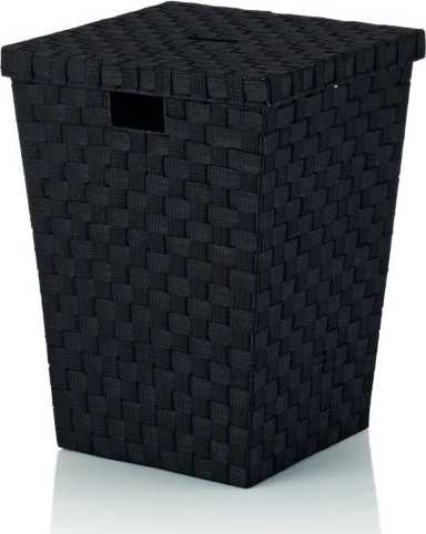 Kela Koš na prádlo Alvaro černý, 40x40x52cm 