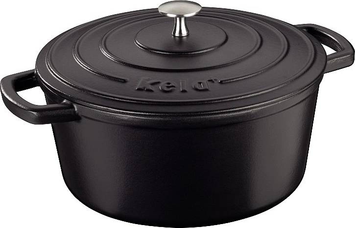 Kela Pekáč litinový s poklicí CALIDO 26 cm černá 