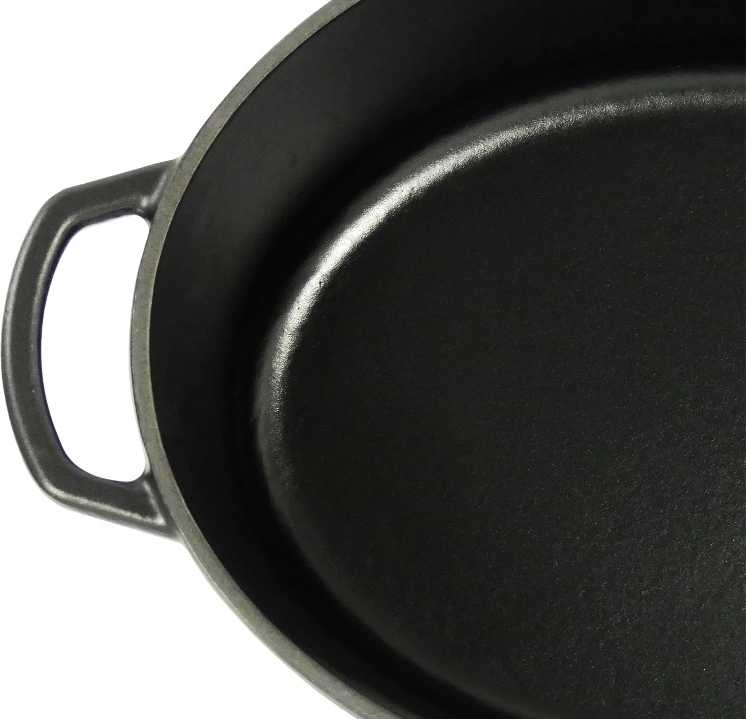 Kela Pekáč litinový s poklicí CALIDO 33x26 cm černá 