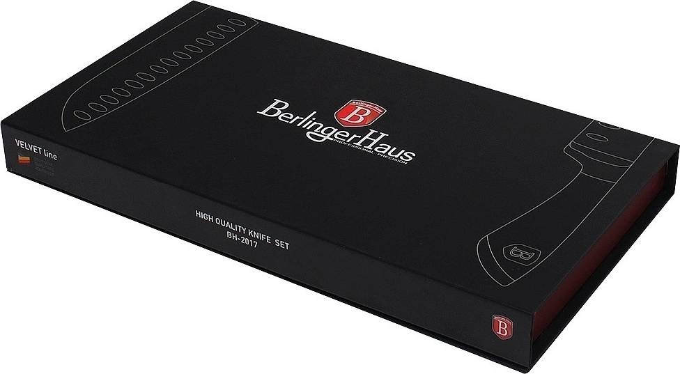 Berlingerhaus Sada nožů 4 ks Velvet nerez / černá 