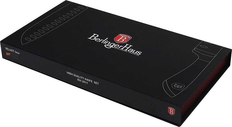 Berlingerhaus Sada nožů 4 ks Velvet nerez / černá 
