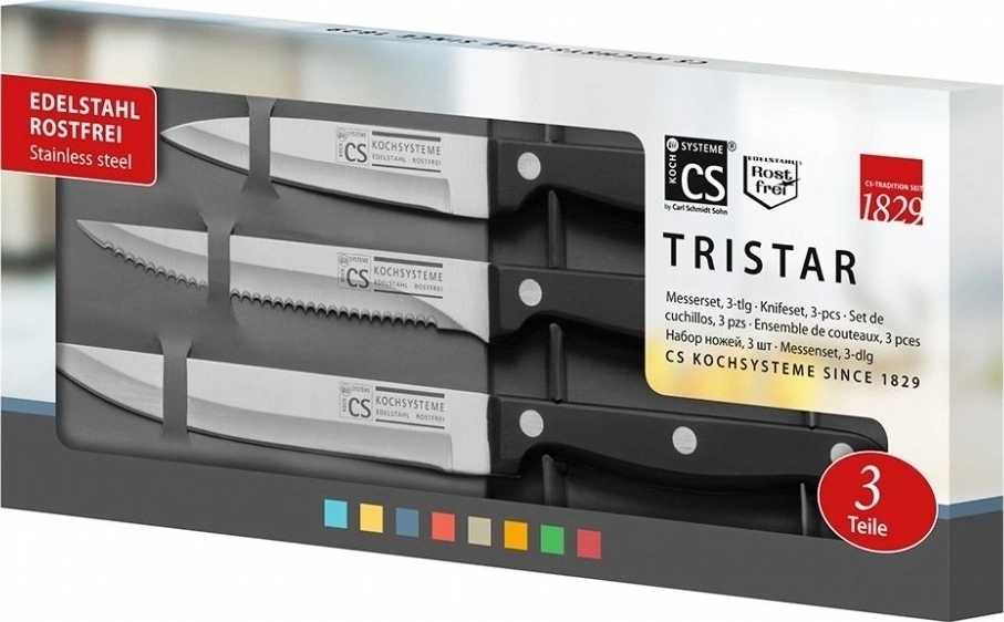 Cs solingen Sada nožů 3 ks TRI - STAR 