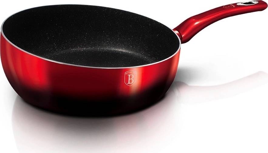 Berlingerhaus Pánev prohazovací s mramorovým povrchem 26 cm Black Burgundy Metallic Line 