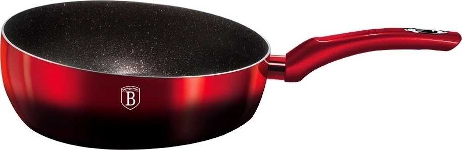 Berlingerhaus Pánev prohazovací s mramorovým povrchem 26 cm Black Burgundy Metallic Line 