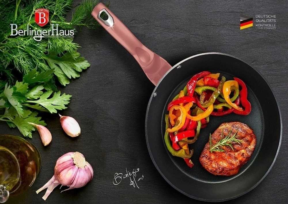 Berlingerhaus Pánev s titanovým povrchem 24 cm I-Rose Edition 