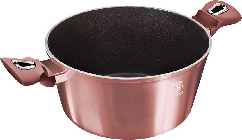 Berlingerhaus Kastrol s poklicí s titanovým povrchem 24 cm I-Rose Edition 