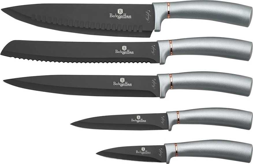 Berlingerhaus Sada nožů s magnetickým stojanem 6 ks Moonligt Collection 