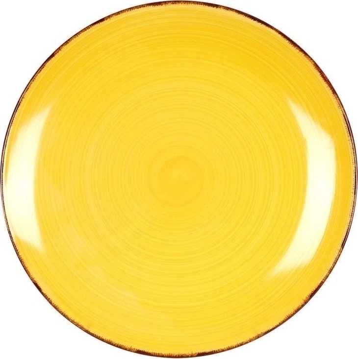 Excellent Jídelní sada talířů VALENCIA kamenina 16 ks žlutá 