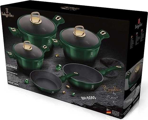 Berlingerhaus Sada nádobí s titanovým povrchem 12+2 ks Emerald Collection