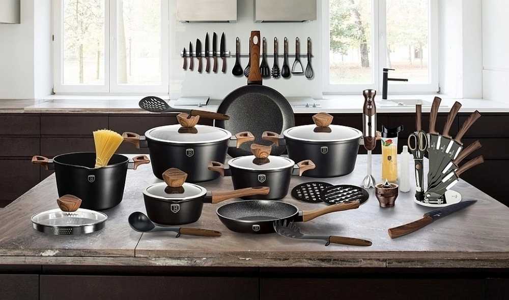 Berlingerhaus Dóza na potraviny sada 3 ks Ebony Line Rosewood 