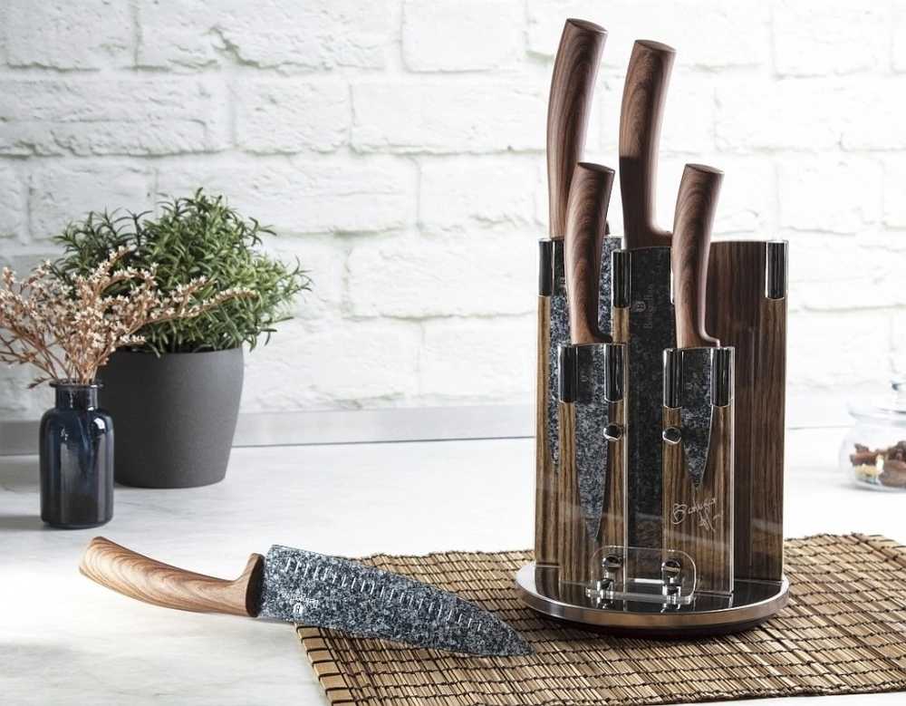 Berlingerhaus Sada nožů ve stojanu nerez 6 ks Forest Line 