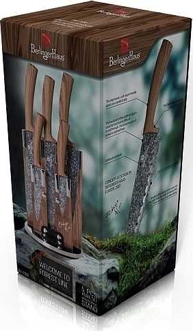 Berlingerhaus Sada nožů ve stojanu nerez 6 ks Forest Line 