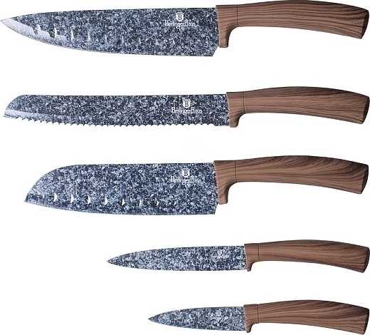 Berlingerhaus Sada nožů ve stojanu nerez 6 ks Forest Line 