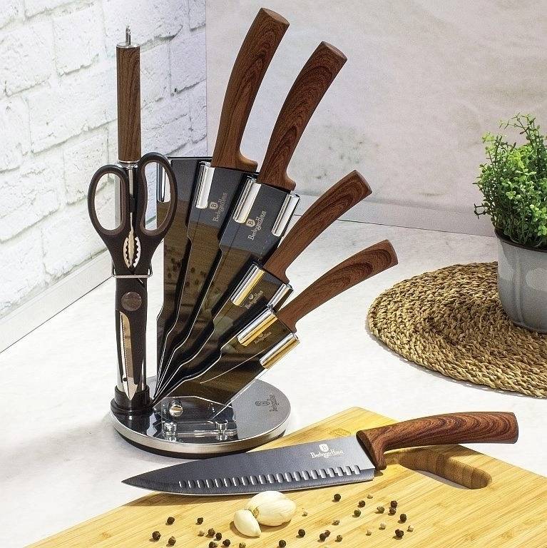 Berlingerhaus Sada nožů s nepřilnavým povrchem Forest Line Ebony Rosewood 8 ks 