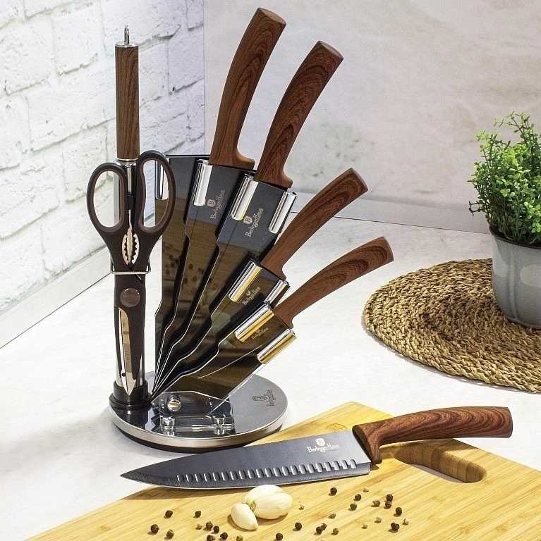 Berlingerhaus Sada nožů s nepřilnavým povrchem Forest Line Ebony Rosewood 8 ks