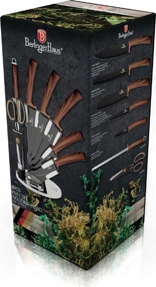 Berlingerhaus Sada nožů s nepřilnavým povrchem Forest Line Ebony Rosewood 8 ks