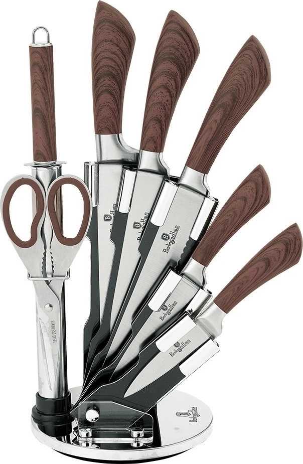 Berlingerhaus Sada nožů ve stojanu nerez Forest Line 8 ks 