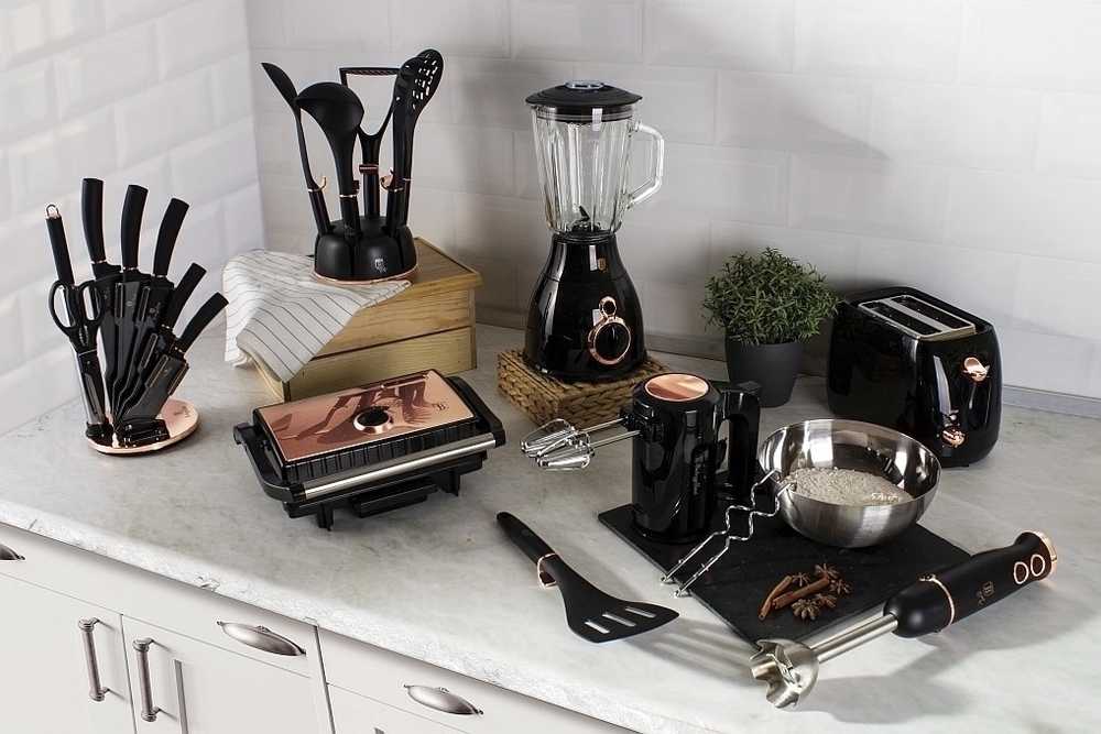 Berlingerhaus Mixér tyčový s příslušenstvím 500 W Black Rose Collection 