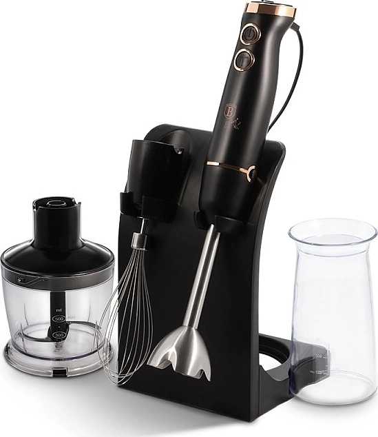 Berlingerhaus Mixér tyčový s příslušenstvím 500 W Black Rose Collection 