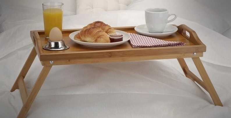 Excellent Podnos do postele rozkládací nožky 50x30 cm