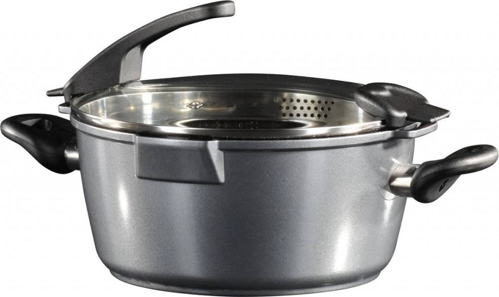 Stoneline Hrnec s mramorovým povrchem s poklicí 24 cm  FUTURE 