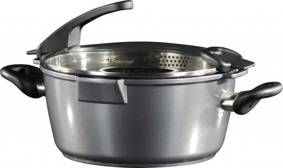 Stoneline Hrnec s mramorovým povrchem s poklicí 24 cm  FUTURE 