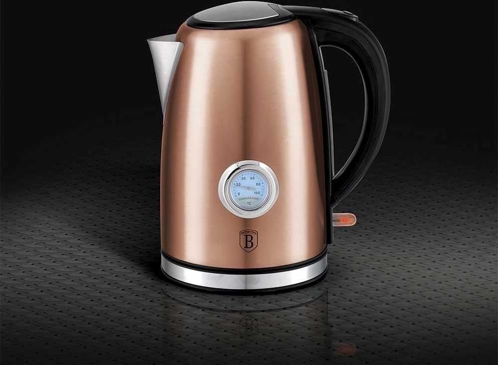 Berlingerhaus Rychlovarná konvice 1,7 l s termostatem Rosegold Metallic Line
