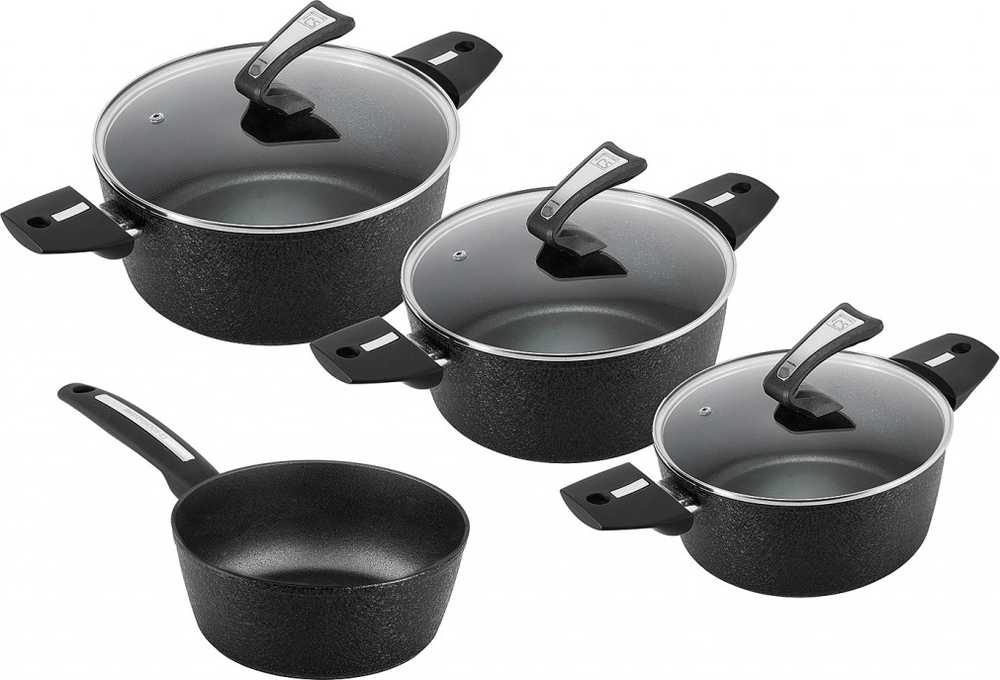 Cs solingen Sada nádobí s nepřilnavým povrchem MUNSTER 7 ks 