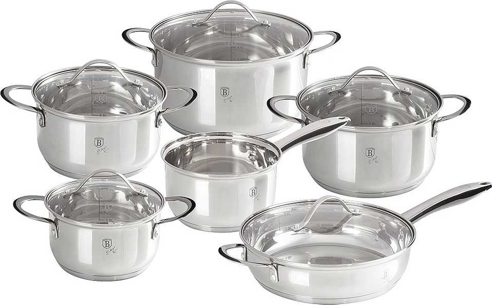 Berlingerhaus Sada nádobí nerez 12 ks Silver Jewellery Collection 